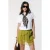 Colourful Rebel korte rok groen