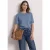 T-shirt met korte mouwen en ronde hals in effen kleur
