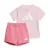 Adidas Essentials Tee Set Roze 24 Months-3 Years Jongens,Meisjes