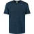 No Excess T-shirt Crewneck Velvet Stripes Deep Blue