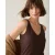 Summum 3s5244-30366 754 reversible top organic cotton elastane basic dark chocolate