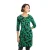 Weird Fish Dames/Dames Shafika Bedrukte Jersey Midi-jurk (Nachtblauw)