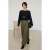 Trendyol Modest Dames Kaki Effen Maxi Modest Rokken