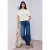 Shirt met ronde hals en structuur