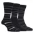 3-Pack Heren Gestreepte Bamboe Dress Socks Zachte Ademende Sokken