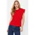 TRENDYOLMİLLA Dames Rood Effen Mouwloos Regular fit T-shirts