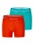 Happy Shorts Boxershorts  turquoise / oranjerood / wit