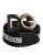 Dolce & Gabbana Zwarte Katoenen Metalen DG Logo Gouden Gesp Riem