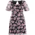 Trendyol Curve Dames Meerkleurig Bloemen Kort / Mini Kort Casual A-lijn Grote maten Jurk