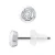 Diamanten oorknopjes 0,020 0,50 Cts Cts Illusion White Gold