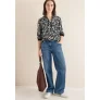Cecil Dames Bedrukte blouse met tape in Grijs