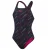Speedo Dames/Dames Hyperboom Medalist All-Over Print Eendelig Zwempak (Zwart/roze)