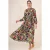Maxi-jurk met patroon en knoopsluiting