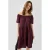 QS off shoulder viscose mini jurk – paars