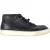 Lanvin Mid-Top Sneakers in Zwart Leer