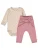 Müsli by GREEN COTTON Rompertje/body  beige / pink