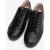 Wittchen Dames leren sneakers met gewatteerde bovenkant, zwart, natuurlijk leer