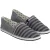Tommy Hilfiger Heren Gestreepte Espadrilles (Marine/Grijs)