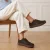 Woden Woden Line Sneak Sneakers bruin Leer