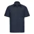 Russell Collectie Heren Korte Mouwen Poly-Katoen Easy Care Poplin Shirt (Franse marine)