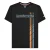 Lambretta Heren SS25 Racing Stripe T-shirt (Zwart)
