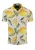 Key Largo Overhemd ‘Citron’  geel / groen / spar / wit
