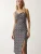 Happiness İstanbul Jurk  blauw / lichtgroen / pink / rood