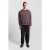 Lyle & Scott Script Brushback Crew Neck Sweatshirt Dusky Maroon
