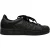 Adidas Superstar sneakers in volledig zwart leer.