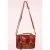 Leila handtas in rood en bruin