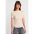 Dames Katoenen Slim Fit Rundhals T-shirt