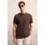 T-shirt met mandarijnkraag en knopen