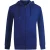 Cavalli Class Floral Bold Logo Irisblauwe Hoodie Met Rits