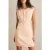 Reiss Craft Stitched Sleeveless Dress Peach