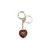 Valentino Garavani Bordeaux Messing Sleutelhanger