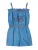 KOROSHI Overall  blauw / blauw denim / abrikoos / rosa