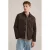 WE Fashion suede jasje donkerbruin