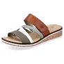 NU 20% KORTING: Rieker Slippers , sleehak, zomerschoen, pantoffels met klittenband