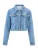 happy girls Tussenjas  blauw denim / wit