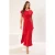 Effen mouwloze maxi-jurk voor dames, casual en slank model