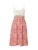 Hailys Zomerjurk ‘Ka44na’  lichtbeige / pink / poederroze / rood