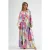 Abstract Print Drapeerkleed met Ceintuur