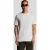Jacquard Dobby Brei T-Shirt