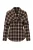 TRENDYOLMİLLA Dames Bruin Geruit Lang Regular fit Overhemden