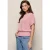 Pales Metallic Top Roze
