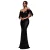 Lang sequined wrap dress met schouderbanden voor vrouwen Goddiva