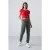 Vrouwen Hoge Taille Relaxed Fleece Joggingbroek