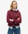Luxe Hoodie met Metallic Logo en Rits Paars