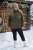 Trendyol Curve Dames Kaki Effen Lang Oversized Grote maten Sweatshirts