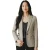 Dames crèmekleurig geruite wol mix visgraat tweed op